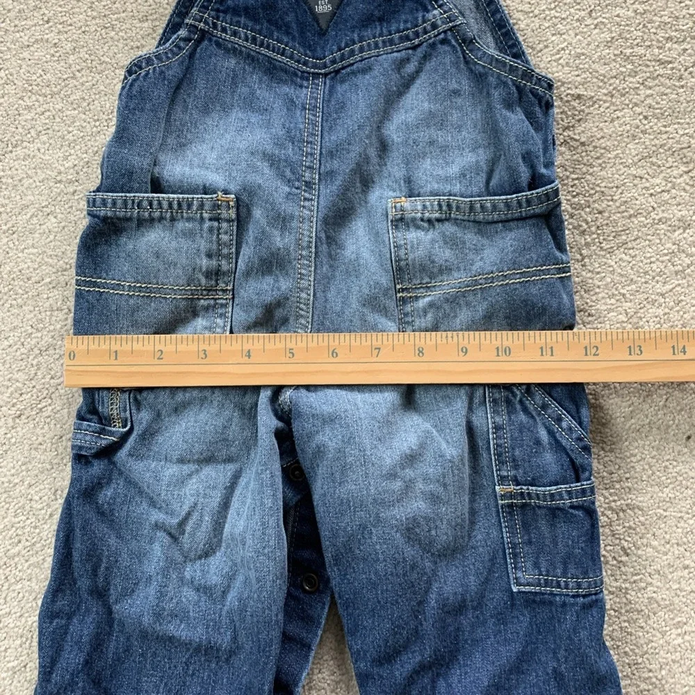 OshKosh 95 NYC DIV Overall Bib 18 Months Blue Jean Denim Vestbak‎ Carpenter